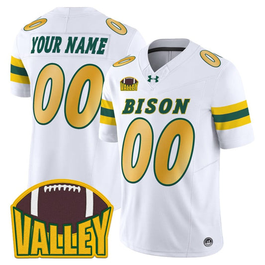 Custom North Dakota State Bison Jersey 2025 Vapor Limited Stitched