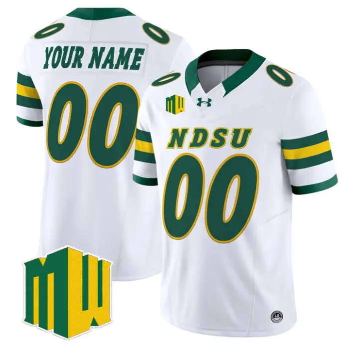 Custom North Dakota State Bison Jersey 2026 Vapor Limited Stitched