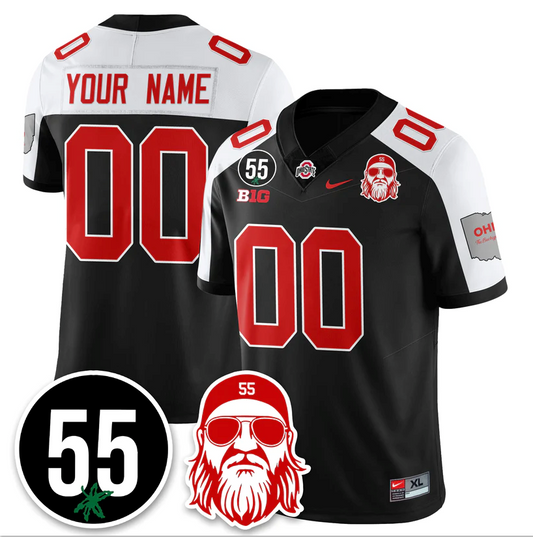 Custom Ohio State Buckeyes Jersey Nick Mangold Patch Limited Stitched