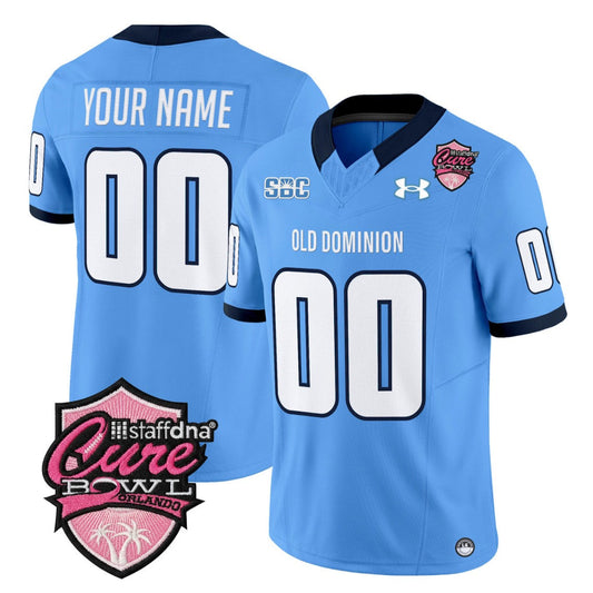 Custom Old Dominion Monarchs Jersey 2025 Cure Bowl Limited Stitched