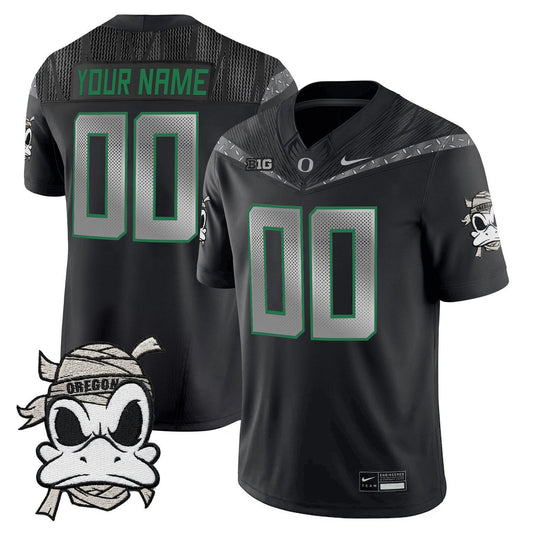 Custom Oregon Ducks 2025 Jersey Mummy Duck Vapor Limited Stitched