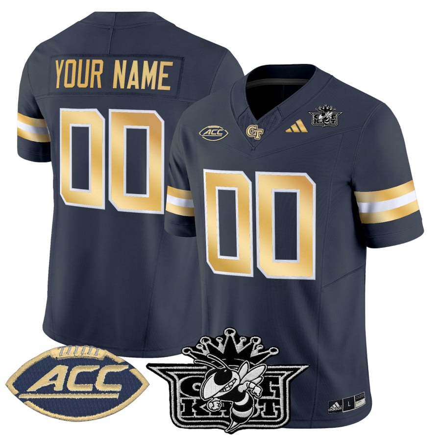 Custom Outkast Georgia Tech Yellow Jackets Jersey 2025 Vapor Stitched