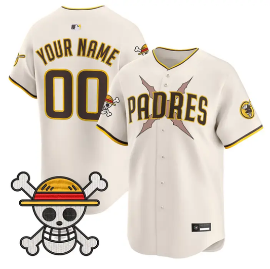 Custom Padres Jersey Name, Number One Piece Premier Stitched