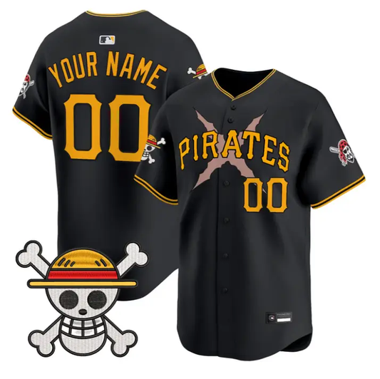 Custom Pittsburgh Pirates Jersey Name, Number One Piece Premier Stitched