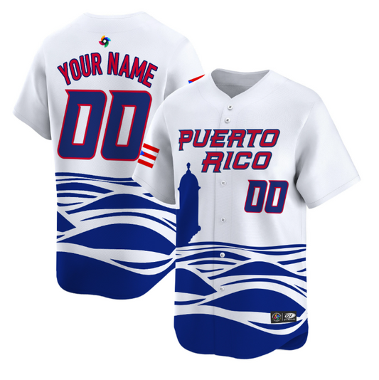 Custom Puerto Rico Jersey World Baseball Classic 2026 Roster Stitched