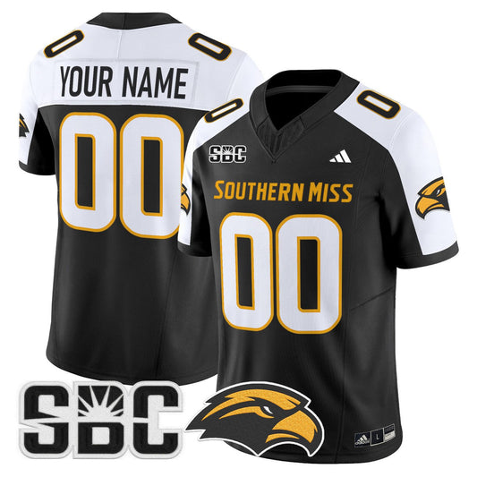 Custom Southern Miss Golden Eagles Jersey 2025 Vapor Limited Stitched
