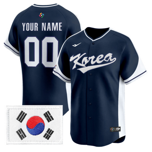 Custom Team Korea Jersey 2026 World Baseball Classic Premier Stitched
