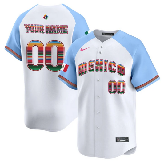 Custom Team Mexico Jersey 2026 World Baseball Serape Edition Stitched