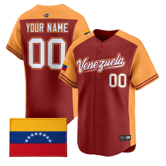 Custom Team Venezuela Jersey 2026 World Baseball Classic Stitched
