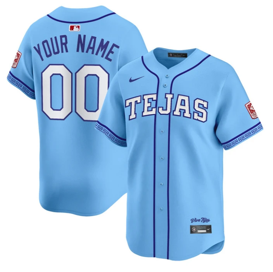 Custom Texas Rangers Jersey 2026 City Connect Vapor Premier Limited Stitched