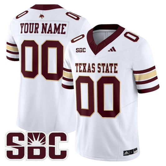 Custom Texas State Bobcats Jersey Name, Number 2025 Limited Stitched