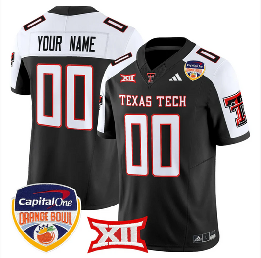 Custom Texas Tech Red Raiders Jersey 2025 Orange Bowl V2 Limited Stitched