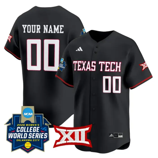Custom Texas Tech Red Raiders Jersey Softball 2026 World Series (WCWS)