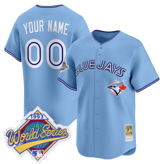 Custom Toronto Blue Jays Jersey 1993 World Series Throwback Stitched