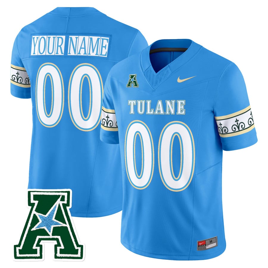 Custom Tulane Green Wave Jersey 2025 City Edition Vapor Limited Stitched