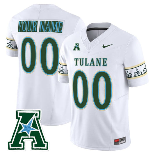 Custom Tulane Green Wave Jersey 2025 City Edition Vapor Limited Stitched