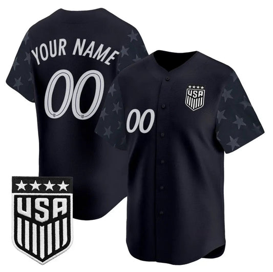 Custom USMNT 2026 World Cup Vapor Baseball Jersey Name, Number Stitched