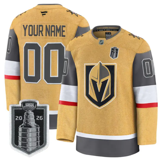 Custom Vegas Golden Knights Jersey Name, Number 2026 Stanley Cup Stitched