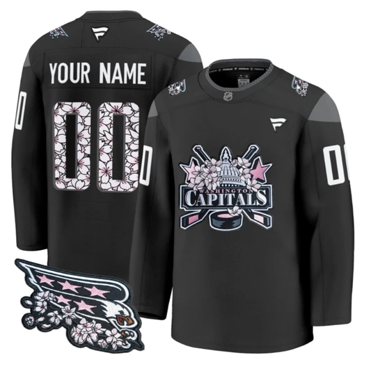 Custom Washington Capitals Jersey Name, Number 2026 Premium Stitched