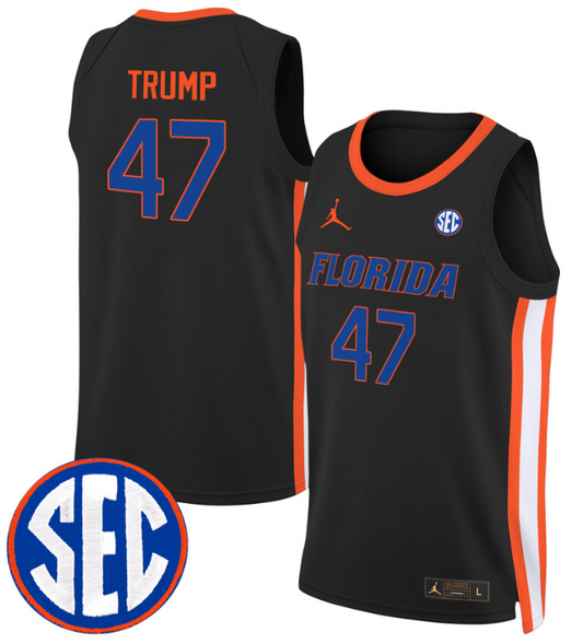 Donald Trump Jersey #47 Florida Gators Swingman Basketball Stitched Black