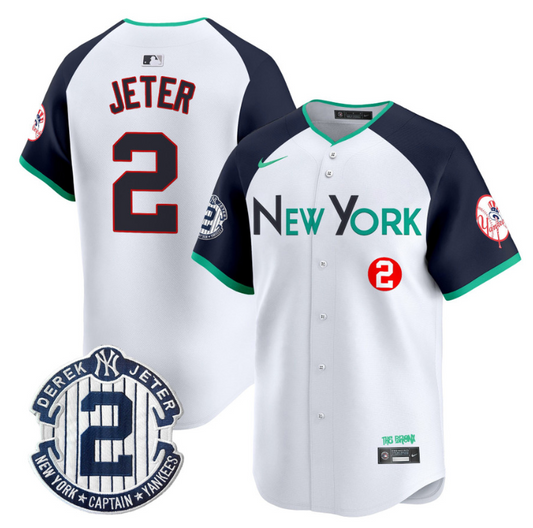 Derek Jeter Jersey #2 New York Yankees City Connect Vapor Premier Limited Stitched Alternate