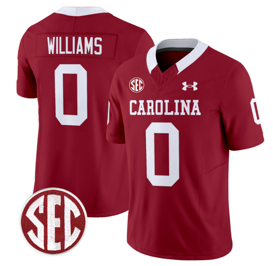 Debo Williams Jersey #0 South Carolina Gamecocks Football 1980 Throwback Vapor Limited SEC Patch Garnet