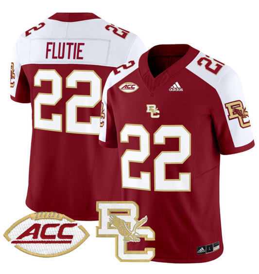 Doug Flutie Jersey #22 Boston College Eagles 2024 Stitched Maroon Alternate