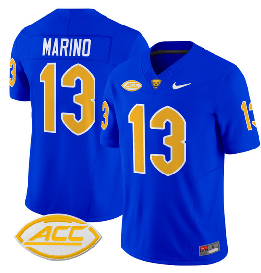Dan Marino Jersey #13 Pittsburgh Panthers Vapor Limited College Football Stitched Royal