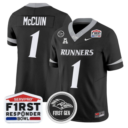 Devin McCuin Jersey #1 UTSA Roadrunners 2025 First Responder Bowl Stitched