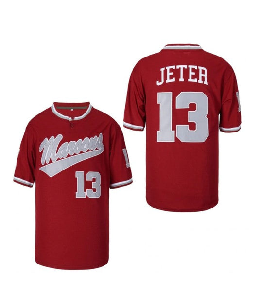 Derek Jeter Kalamazoo High School Maroon Giants Baseball Jersey