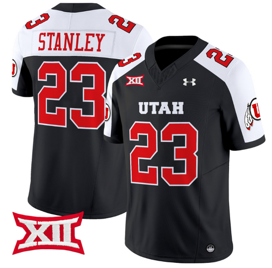 Dijon Stanley Jersey #23 Utah Utes Vapor Limited College Football Stitched Black Alternate