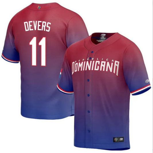 Dominican Baseball Rafael Devers World Baseball Classic Jersey – Red