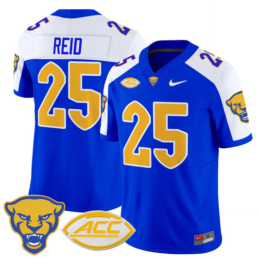 Desmond Reid Jersey #25 Pittsburgh Panthers 2025 Limited Stitched Royal Alter