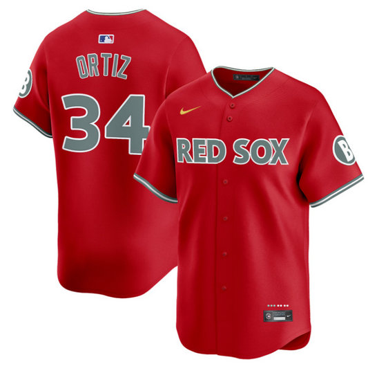David Ortiz Jersey #34 Boston Red Sox 2025 City Connect Vapor Premier Limited Stitched Red