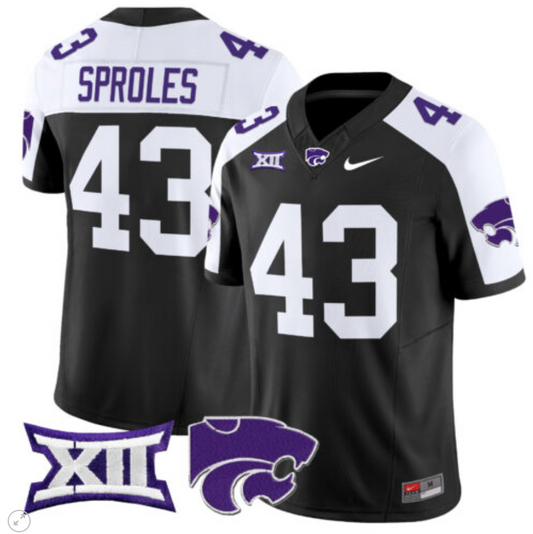 Darren Sproles Jersey #43 Kansas State Wildcats Vapor Limited Football Black Alternate