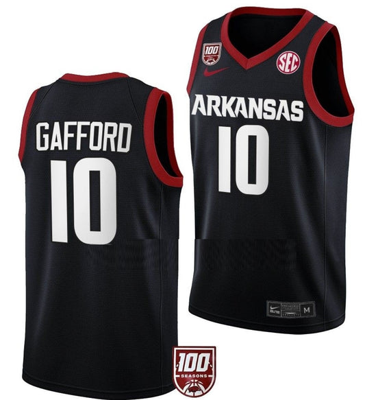 Daniel Gafford Jersey Arkansas Razorbacks College Basketball 100 Season #10