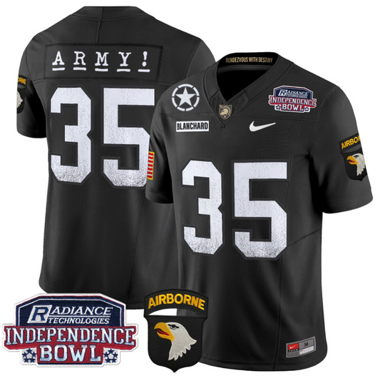 Doc Blanchard Jersey #35 Army Black Knights Independence Bowl Patch Black