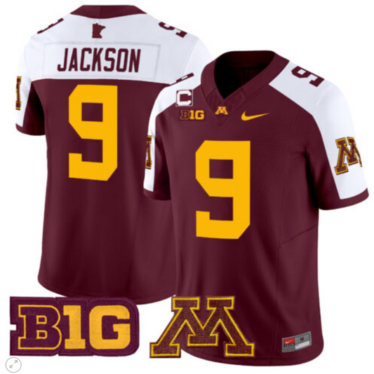 Daniel Jackson Jersey #9 Minnesota Golden Gophers Vapor Limited Football Maroon Alternate