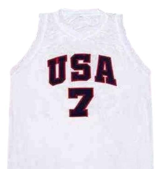 Derrick Rose Jersey #7 Team USA Basketball White