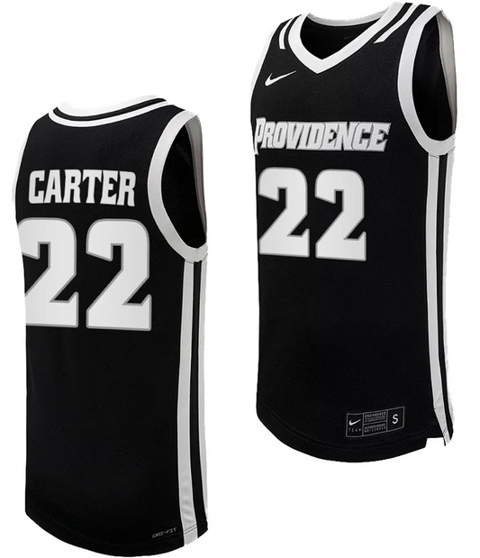 Devin Carter Jersey #22 Providence Friars Replica College Basketball Black Uniform