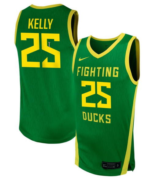 Deja Kelly Jersey #25 Oregon Ducks NIL Basketball Green