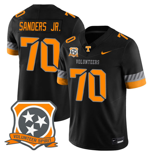 David Sanders Jr Jersey #70 Tennessee Volunteers 2025 Spirit Stitched Black