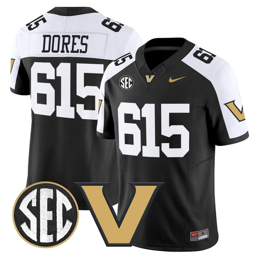 Dores Jersey #615 Vanderbilt Commodores 2025 Limited Stitched Alternate