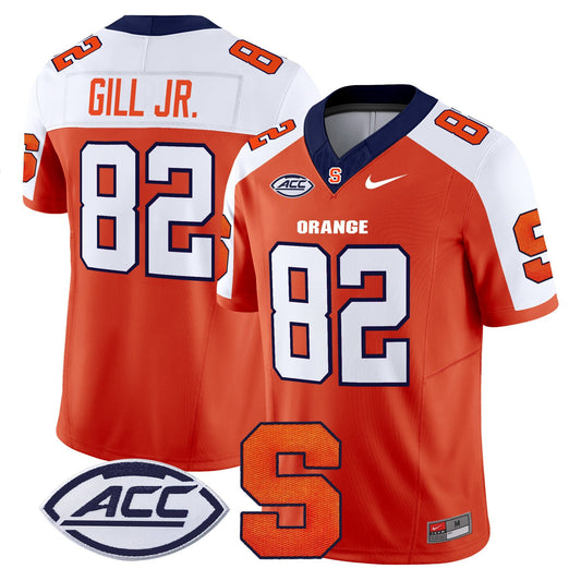 Darrell Gill Jr Jersey #82 Syracuse Orange 2025 Limited Stitched Orange Alternate
