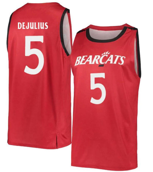David DeJulius Jersey Cincinnati Bearcats College Basketball Red #5