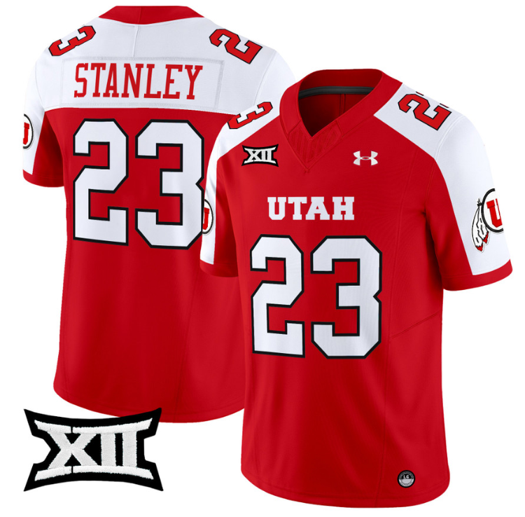 Dijon Stanley Jersey #23 Utah Utes Vapor Limited College Football Stitched Red Alternate