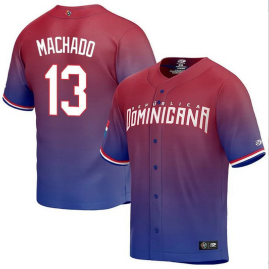 Dominican Baseball Manny Machado World Baseball Classic Jersey – Red