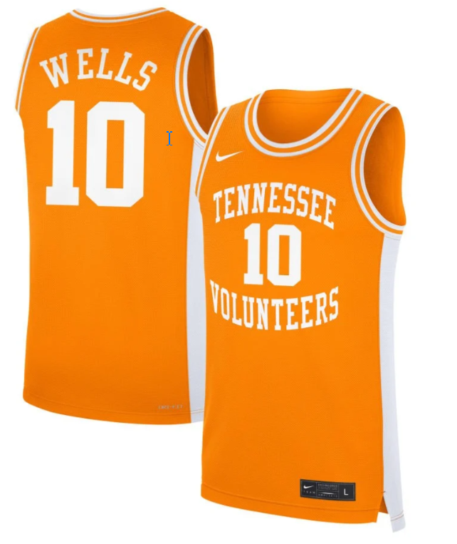 Destinee Wells Jersey #10 Tennessee Volunteers Basketball NIL Orange