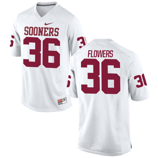 Dimitri Flowers Oklahoma Sooners #36 Limited White Alumni Football Jersey
