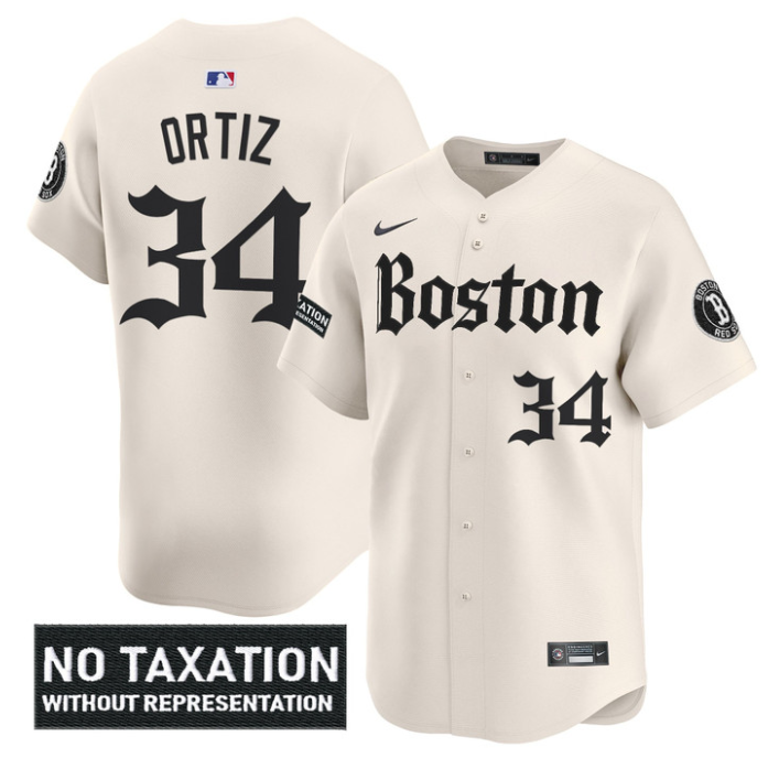 David Ortiz Jersey #34 Boston Red Sox Retro Newspaper Edition Vapor Premier Limited Stitched